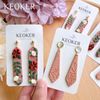 Keoker Long Dangle Shape Polymer Clay Cutters, Long Rectangle Clay Earrings Cutters, Basic Clay Cutters (10PCS All)