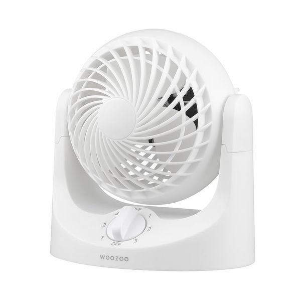 TAF-MKM10N-W Mini Fixed Tabletop Fan, White