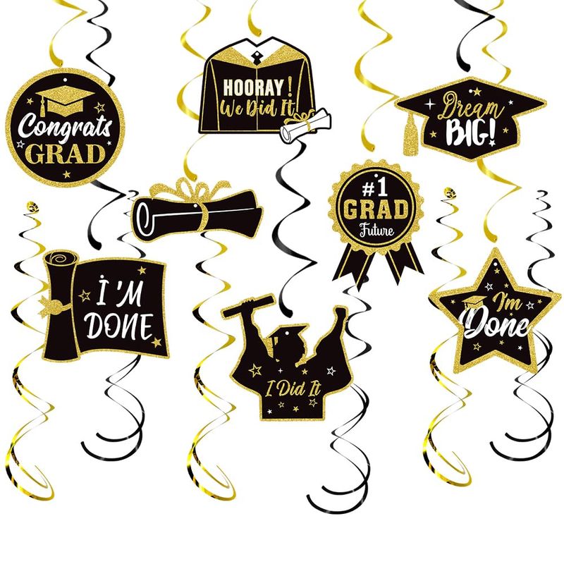 Graduation Decorations 2025 Hanging Swirls,14Pcs Class of 2025 Ceiling ...