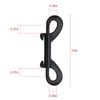 OWAYOTO Double Ended Bolt Snaps Hook Black Trigger Clips Chain Metal Clips Key Holder 4pcs