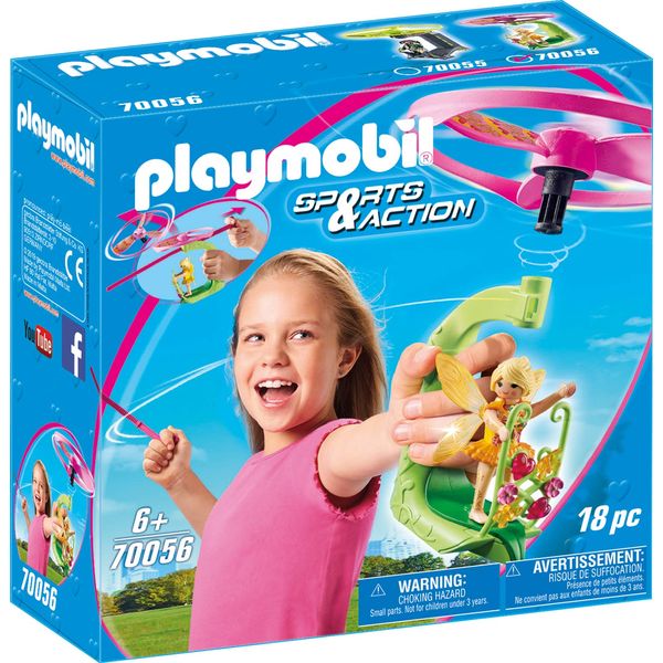 PLAYMOBIL 70056 Sports & Action Fairy Pull String Flyer, Multi-Coloured