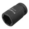 uxcell 1-Inch Drive by 34mm Deep Impact Socket, 6-Point, Cr-V, Metric