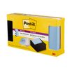 Post it Note Dispenser 3x3 Grey with 3 Pads Super Sticky Notes Included
