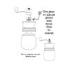 Coffee Grinder Lid for Regular Mouth Mason Jars