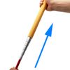 Aluminum Telescopic Blind Cane with Rolling Tip 12 inch-59 inch，with 2 Tips (Yellow Handle)