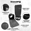BEAR GRIP - Multi Grip Straps, Heavy Duty Weight Lifting Straps (Black Leather)