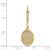 Core Gold 14k Tennis Racquet Charm