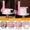 12 Pcs Adjustable Cake Smoother Set, Plastic Cake Decorating Tools Comb and Dough Scrapers for Baking Pastries