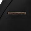 shlax&wing Men's Pocket Square Hanky Solid Brown Chocolate Large Size