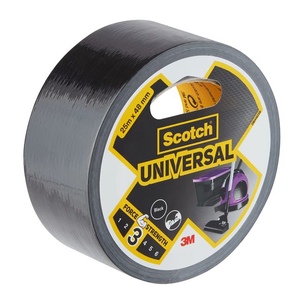 Scotch Universal Duct Tape Black 2904 25 m x 48 mm