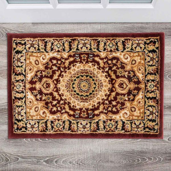 Rugshop Door Rug Traditional Oriental Medallion Hallway Rug 2x3 ft Small Rug