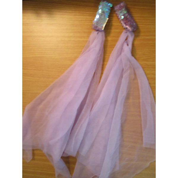 Little Adventures Dress-up Wristie / Wristband Purple Tulle Dance Accessory USED