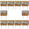 Pumpkin Patch (Arrows) 10 Pack Set 2 (10 24" x 18" Yard Signs with Metal Stake)