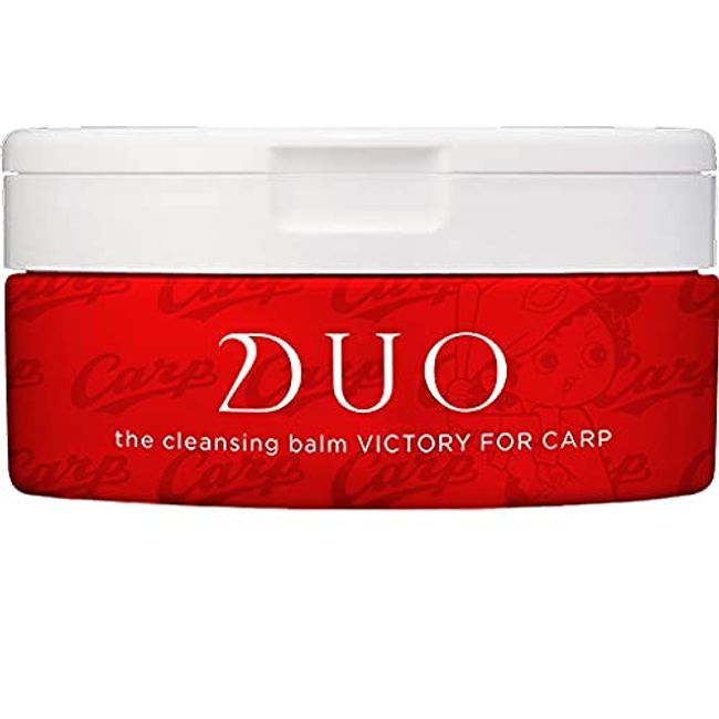 DUO The Cleansing Balm, Victory Forkcarp, 3.1 oz (90 g), Makeup Remover, Hiroshima Toyo Carp Collaboration, Lemongrass Scent, For Outdoor Damaged Skins, Eyelash Exposure, No Face Washing Required