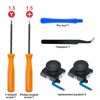 Switch Analog 3D Joystick Replacement & Repair Tool Kit for Switch/Switch OLED/Joy-Con/Switch Lite Controller, Mcbazel 2PCS Joysticks Tri-Wing & Cross Screwdriver Repair Tools