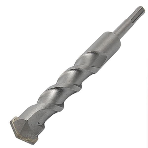 sourcingmap SDS Shank 25mm Tip Width Masonry Rotary Hammer Drill Bit Gray