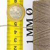 Linhasita Waxed Thread 100 g / 170 m Polyester 1 mm Thick Macrame, 30 Colours grey