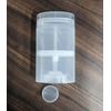 DIY Deodorant Containers Empty Deodorant Container - 75g (2.5 oz) Bottom-Fill, Oval, Removable Inner-Cap (4-Pack)