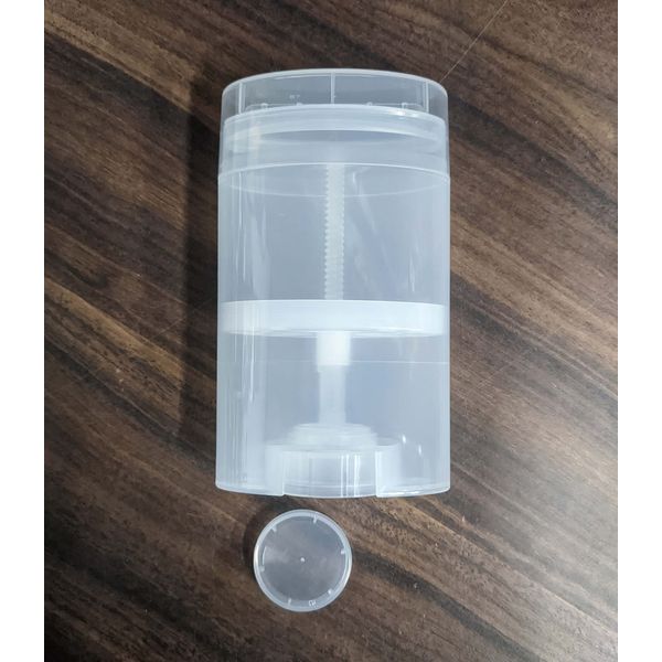 DIY Deodorant Containers Empty Deodorant Container - 75g (2.5 oz) Bottom-Fill, Oval, Removable Inner-Cap (4-Pack)