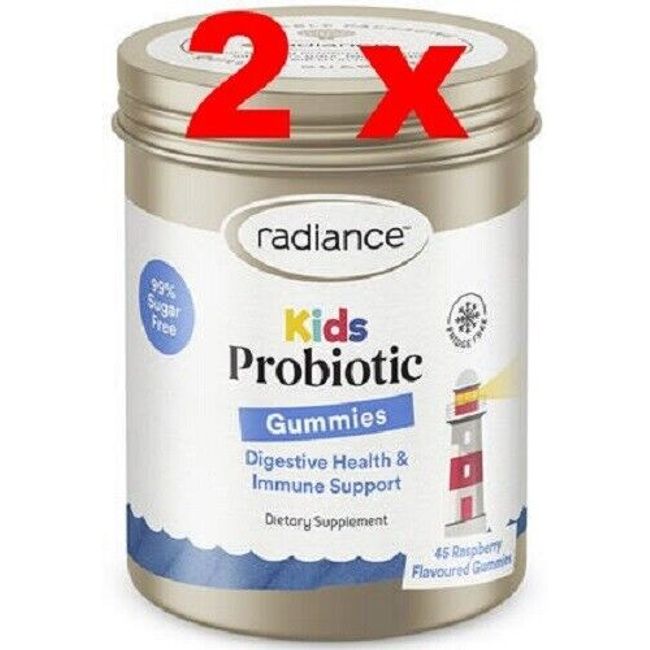 2 x Radiance Kids Probiotic Gummies 45 - made in New Zealand