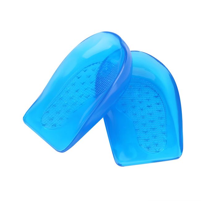 Gel Heel Cups For Women Small,Heel Cups Insole, O/X Leg Correction Silicone Gel Heel Cups Insole Foot Orthotic Arch Gel Shoe Heel Inserts, for Relieve the Pain Of Foot(L(41-46))