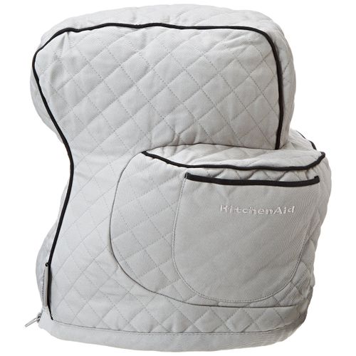KitchenAid Fitted Stand Mixer Cover, Silver Frost