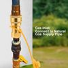 1/2" QDD LP Gas Quick Connect Fittings with Male Insert Plug 100% Solid Brass