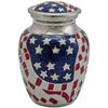 Memorial Gallery American Flag Brass Cremation Sharing Urn