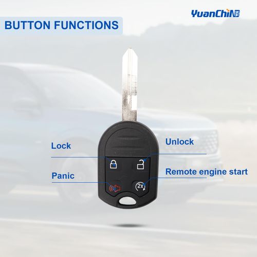 Key Fob Replacement CWTWB1U793 (2PCS) Fit for 2011-2014 Ford F-150 2011-2016 F-250 F-350 2012-2016 F-450 2013-2015 Explorer Expedition 4 - BTN /315MHz Keyless Entry Remote Control FCC ID OUC6000022