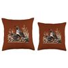 Birds Series. Gambles Quail. Throw Pillow
