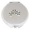 Chequered Flags Compact Mirror Handbag Gift With Free Engraving 550