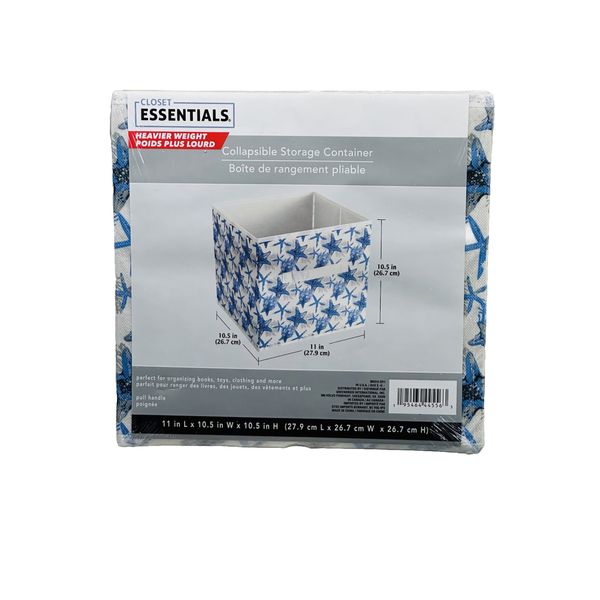 Essential Storage Seashore Heavier Weight W. Storage Container 10.5x10.5x11Inch
