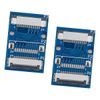 POFET 2pcs FPC Cable Adapter Board Connector Forward To Reverse Connection 0.5mm Pitch Reverse Adapter Board Module 24Pin