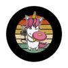 Cute Disc Golf Player Design I Cute Unicorn With Disc PopSockets Swappable PopGrip