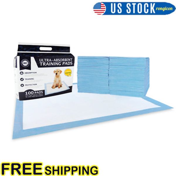 100 Count Pet Training Pad Absorbent Leak Proof 6 Layer Composition Floor Mat US