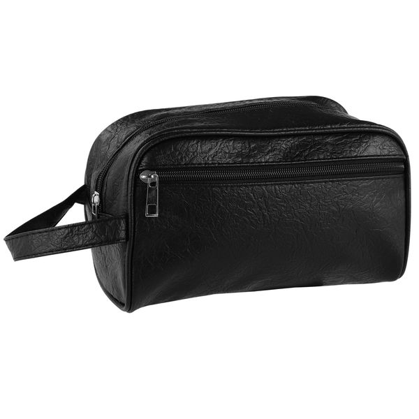 Toiletry Bag Men Women Travel Wash Bag, Travel Pouches for Toiletries, Waterproof Toiletry Bag PU Leather Dopp Kit, Travel Toiletry Bag Men, Travel Toiletry Bag for Women, Bathroom Gym