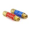 TIANLYLIN Oxygen Acetylene Flashback Arrestors Set 9/16-18 Threads for Regulator (2-Set/4pcs)