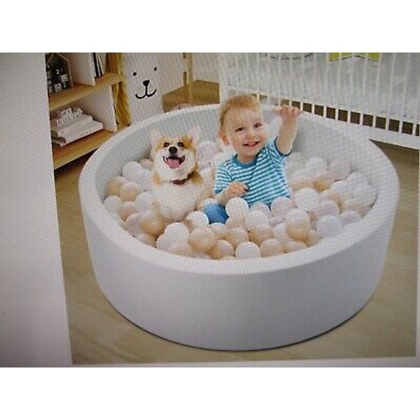 Baby Foam Ball Pit Toddlers Soft Round Kids Sponge Playpen Balls Pool 35.4x11.8”