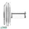 5 Pcs Medium Dog Dental Scaling Kit For Pets Surgical Veterinary Instruments Set