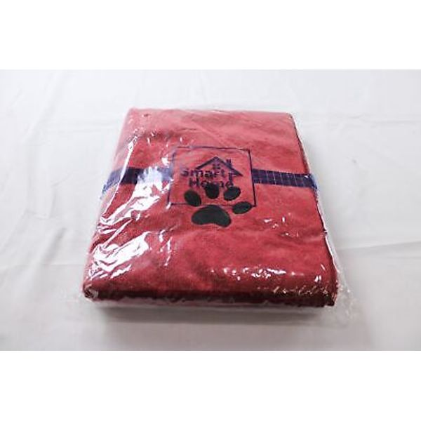 Smart Home Pet's Embroidered Paw Print 2-Pack Towel Set CG2 Red One Size