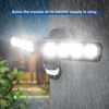 LED Motion Sensor 7000LM Security Light 54W Outdoor Floodlight Wall Lamp SANSI