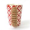 Mudpie 4355020 ROPE HANDLE MUGS Mug Gift - red
