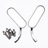 Motorcycle Chrome Mini Oval Side Rearview Mirrors For Harley Blackline 2011-2013
