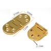 2 Pieces Solid Brass Butler Tray Hinge with Screws for Folding Tables - Gold