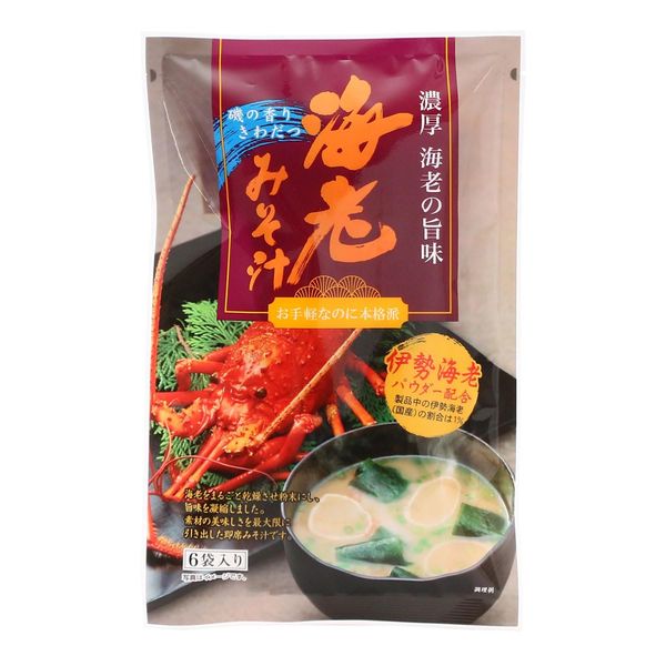 Tono Shrimp Miso Soup, 0.4 oz (10.3 g) x 6 Ps, Set of 2 Bags