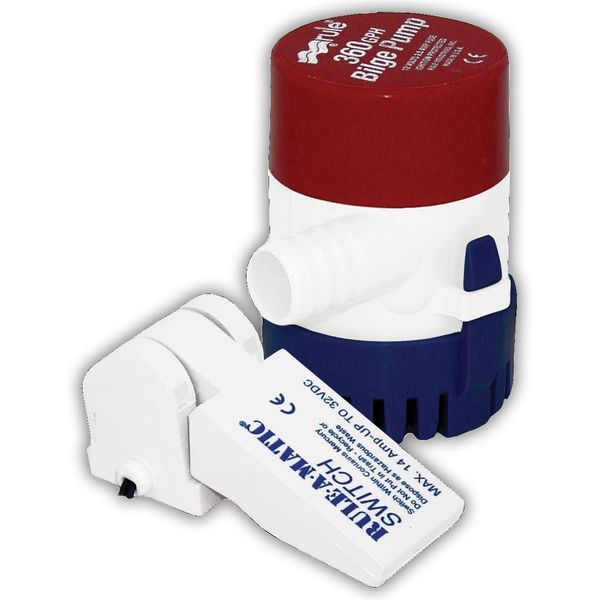 Rule 360 G.P.H. Bilge Pump w/ Rule-A-Matic Float Switch