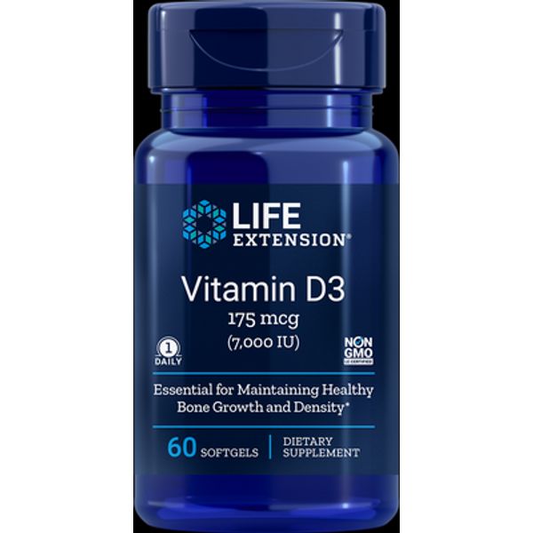Life Extension VITAMIN D3 7000 IU 60 Soft Gels