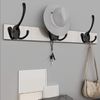 IBosins 6 Pack Big Heavy Duty Three Prongs Coat Hooks Wall Mounted with 24 Screws (Two Types of Screws Included) Retro Double Utility Rustic Hooks for Thick Coat, Big Heavy Bags (6 Pack)