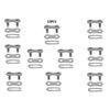 Master Link #40 Nickel-Plated for Gate Operator Roller Chain(10pcs)