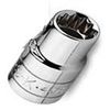 SK Hand Tools 45112 3/8" Drive, 6 Point, Standard Fractional Socket 3/8"